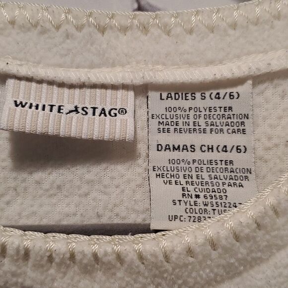 White Stage cream Santa fleece - Picture 2 of 4